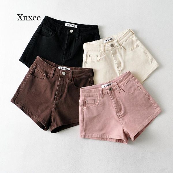 women's shorts 2021 summer mini denim women jeans casual solid slim classic feminino high waist fashion short bottoms clothing, White;black
women's shorts 2021 summer mini denim women jeans casual solid slim classic feminino high waist fashion short bottoms clothing, White;black