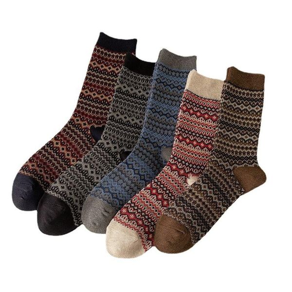 men's socks 10 pairs autumn winter double cylinder trendy ethnic style artistic combed cotton thickened, Black
men's socks 10 pairs autumn winter double cylinder trendy ethnic style artistic combed cotton thickened, Black