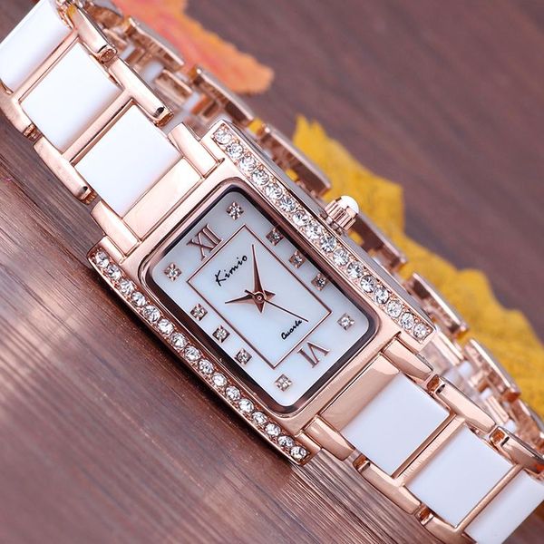 wristwatches women's fashionable recreational rectangular quartz watch waterproof ladies wrist gold-plated inlaid diamond, Slivery;brown
wristwatches women's fashionable recreational rectangular quartz watch waterproof ladies wrist gold-plated inlaid diamond, Slivery;brown