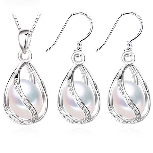 bracelet, earrings & necklace 925 sterling silver jewelry for women real pearl cage natural gifts sets, Black
bracelet, earrings & necklace 925 sterling silver jewelry for women real pearl cage natural gifts sets, Black