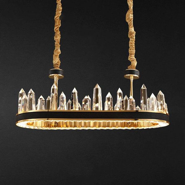 luxury lamps modern minimalist atmosphere leather circular iceberg living room bedroom crystal chandelier dining chandeliers
luxury lamps modern minimalist atmosphere leather circular iceberg living room bedroom crystal chandelier dining chandeliers