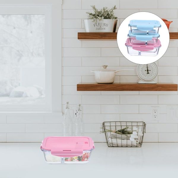 dinnerware sets 3pcs glass box portable lunch containers outdoor picnic
dinnerware sets 3pcs glass box portable lunch containers outdoor picnic