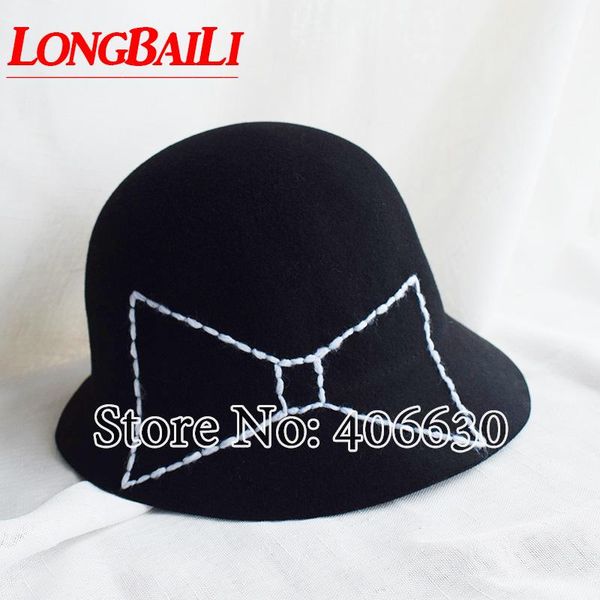 stingy brim hats womens bow wool felt cloche chapeu round bucket caps female bmdw034, Blue;gray
stingy brim hats womens bow wool felt cloche chapeu round bucket caps female bmdw034, Blue;gray