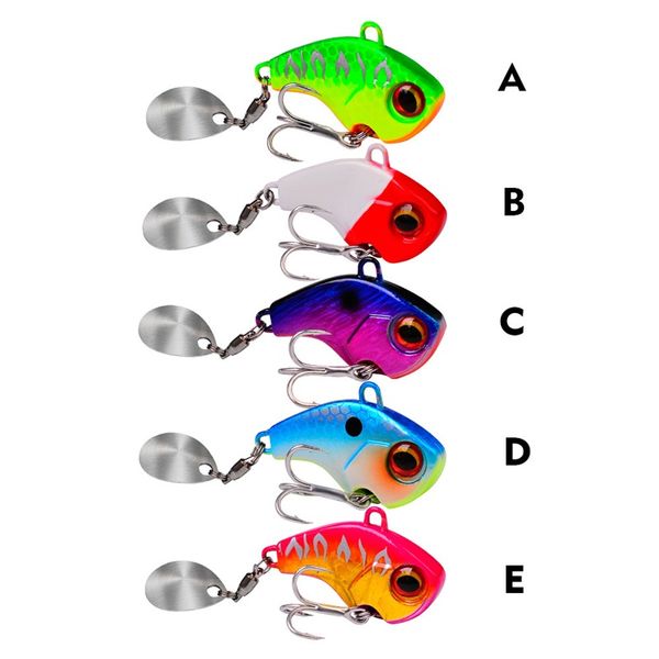 6/15/28g metal mini vib with spoon treble hook fishing lure pin wobblers crank bait vibration spinner sinking fishing tackle 607 x2
6/15/28g metal mini vib with spoon treble hook fishing lure pin wobblers crank bait vibration spinner sinking fishing tackle 607 x2