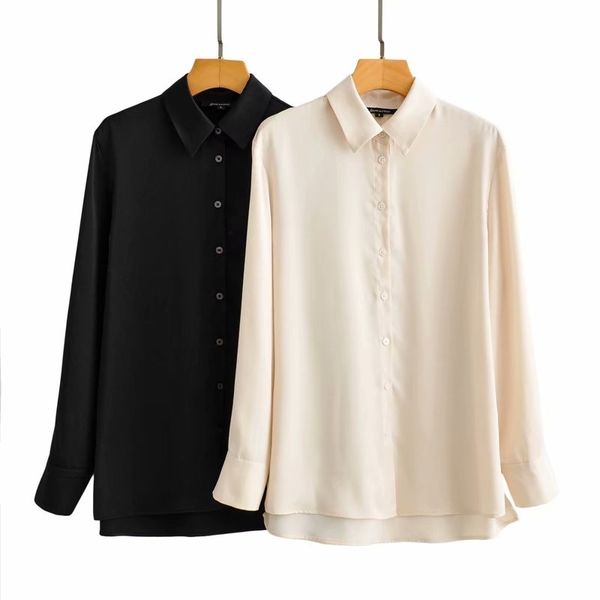 elegant women turn down collar shirts fashion ladies satin streetwear female chic solid soft blouses 210430, White
elegant women turn down collar shirts fashion ladies satin streetwear female chic solid soft blouses 210430, White