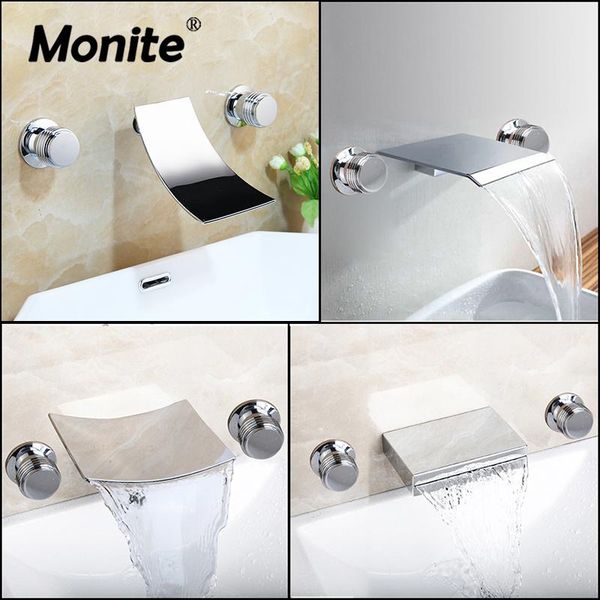 bathroom sink faucets monite solid brass bathtub waterfall roman tub 2 handles 3pcs faucet mixer taps filler handshower chrome
bathroom sink faucets monite solid brass bathtub waterfall roman tub 2 handles 3pcs faucet mixer taps filler handshower chrome