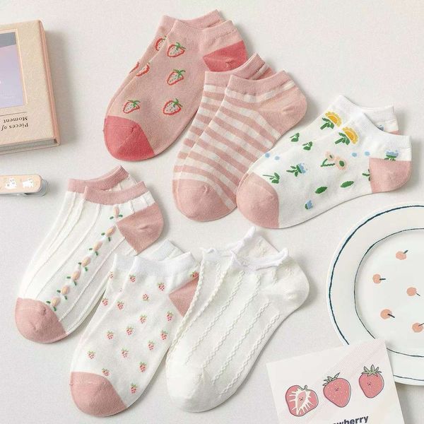 live socks children's six color pink fruit ship women's summer thin low shallow mouth, Black;white
live socks children's six color pink fruit ship women's summer thin low shallow mouth, Black;white