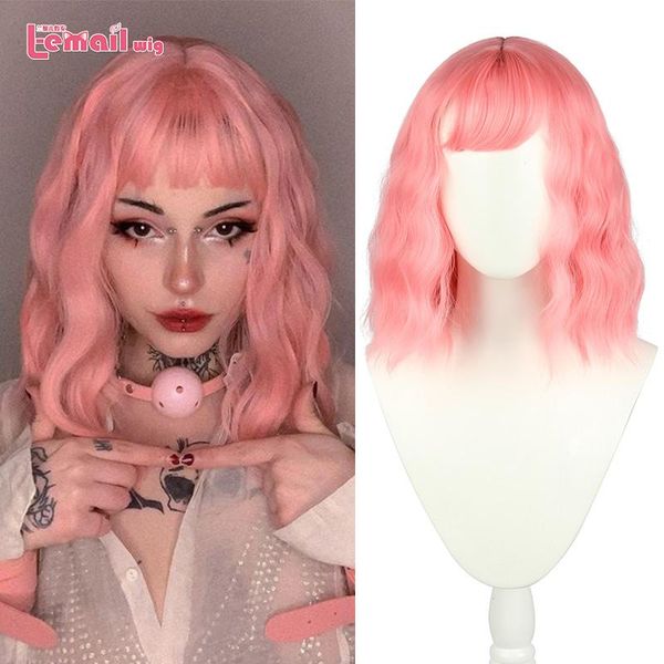 synthetic wigs l-email wig lolita pink curly short for women heat resistant + cap, Black
synthetic wigs l-email wig lolita pink curly short for women heat resistant + cap, Black