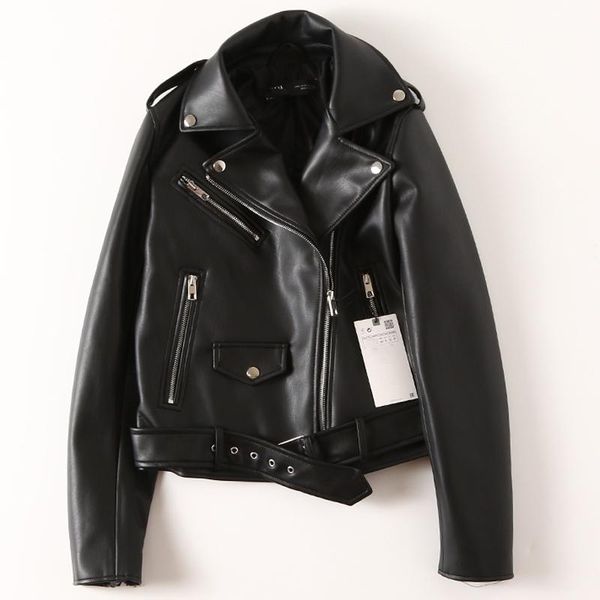 women's leather & faux spring casual short coats women automotive pu jacket overcoats slim fit biker clothing european and american sty, Black
women's leather & faux spring casual short coats women automotive pu jacket overcoats slim fit biker clothing european and american sty, Black