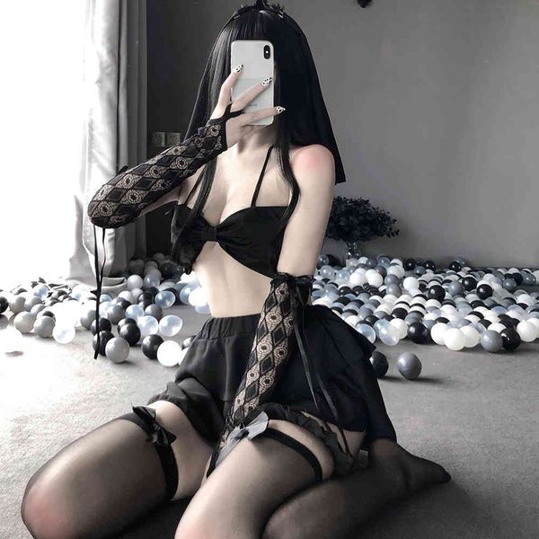 lace cosplay costume hollow out role play bride costumes women bow wedding dress kawaii miniskirt, Red;black
lace cosplay costume hollow out role play bride costumes women bow wedding dress kawaii miniskirt, Red;black
