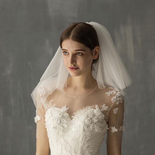bridal veils simple elegant shoulder length wedding veil 2-layer soft mesh headdress for travel studio po v626, Black
bridal veils simple elegant shoulder length wedding veil 2-layer soft mesh headdress for travel studio po v626, Black