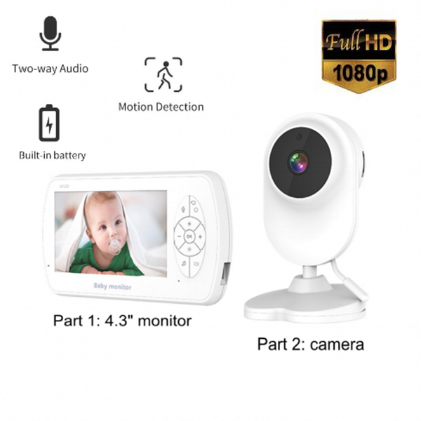 cameras 4.3 inch baby monitor 1080p camera night vision two way audio video temperature monitoring
cameras 4.3 inch baby monitor 1080p camera night vision two way audio video temperature monitoring