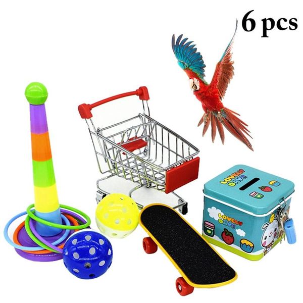 other bird supplies 6pcs parrot toy set bite resistant funny ring intelligence for parakeet budgie cage accessories birds toys
other bird supplies 6pcs parrot toy set bite resistant funny ring intelligence for parakeet budgie cage accessories birds toys