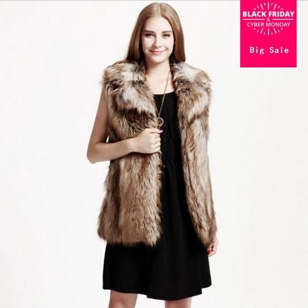 women's fur & faux s-6xl plus size high-end vest coat luxury raccoon dog warm women wasitcoat winter fashion jacket outwear l1441, Black
women's fur & faux s-6xl plus size high-end vest coat luxury raccoon dog warm women wasitcoat winter fashion jacket outwear l1441, Black