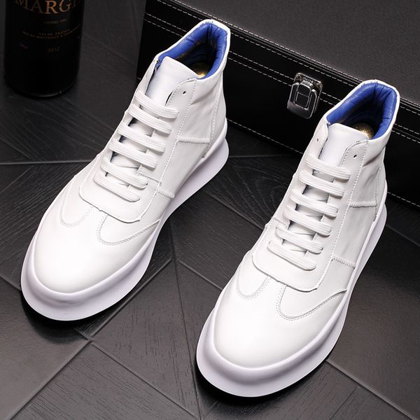 fashion white thick bottom men's casual shoes spring autumn round toe breathable leather soft sneaker outdoor walking solid loafers x77, Black
fashion white thick bottom men's casual shoes spring autumn round toe breathable leather soft sneaker outdoor walking solid loafers x77, Black