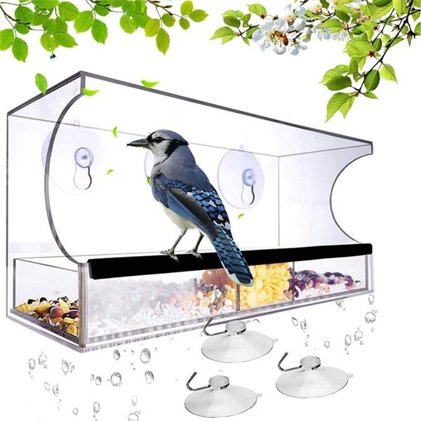 garden decorations creative window bird feeders clear glass viewing feed extended roof sliding feeding tray drainage device
garden decorations creative window bird feeders clear glass viewing feed extended roof sliding feeding tray drainage device