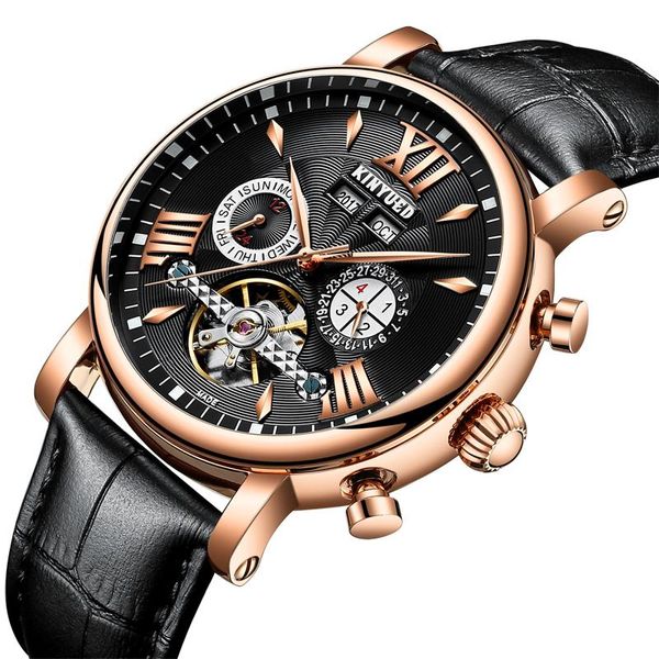 wristwatches kinyued automatic mechanical watch fashion leather waterproof men's watches perpetual calendar reloj hombre gift box packa, Slivery;brown
wristwatches kinyued automatic mechanical watch fashion leather waterproof men's watches perpetual calendar reloj hombre gift box packa, Slivery;brown