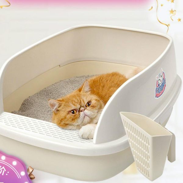 other cat supplies white semi-closed training litter plastic box tray shorthair shovel lettiera per gatti pet products large mm60msp
other cat supplies white semi-closed training litter plastic box tray shorthair shovel lettiera per gatti pet products large mm60msp
