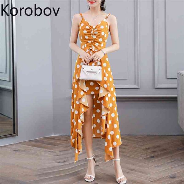 korobov korean spaghetti strap a-line women dress summer elegant dot female dresses v nek vestidos femme 210430, Black;gray
korobov korean spaghetti strap a-line women dress summer elegant dot female dresses v nek vestidos femme 210430, Black;gray