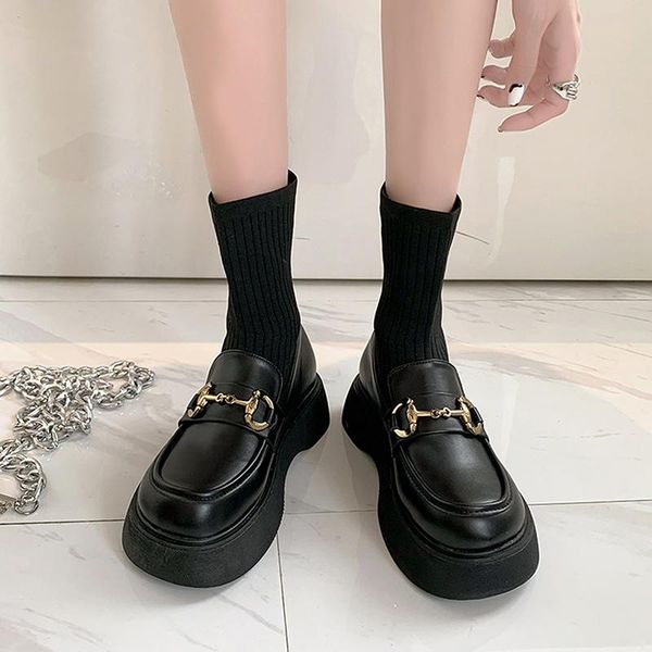boots british style short female socks pu leather shoes students handsome in tube jk 2021, Black
boots british style short female socks pu leather shoes students handsome in tube jk 2021, Black
