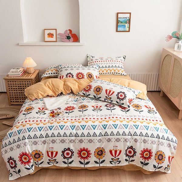 bedding sets printed aloe cotton 4-piece set small fresh student dormitory 3-piece sheet, pillowcase & duvet cover
bedding sets printed aloe cotton 4-piece set small fresh student dormitory 3-piece sheet, pillowcase & duvet cover