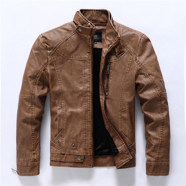 men's fur & faux autumn leather retro men jacket fashion city stand collar good quality plus velvet zipper, Black
men's fur & faux autumn leather retro men jacket fashion city stand collar good quality plus velvet zipper, Black