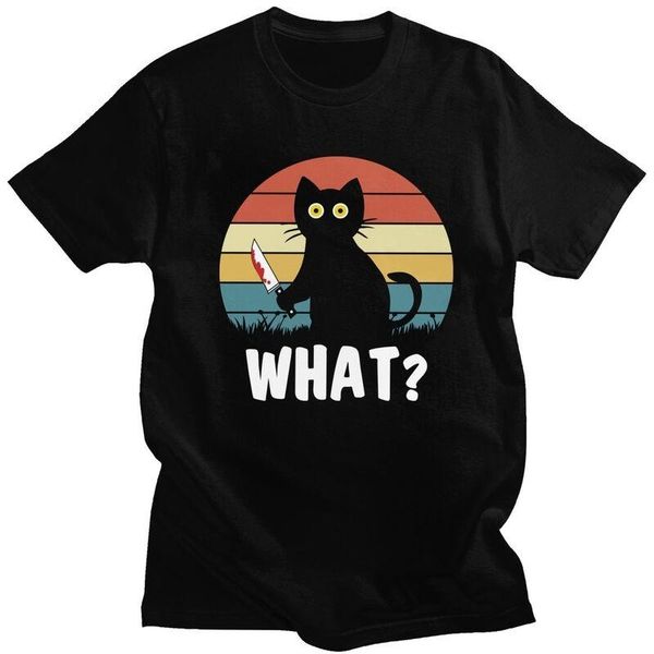 men's t-shirts men t-shirt black cat what short sleeve cotton tshirts streetwear funny murderous holding knife halloween, White;black
men's t-shirts men t-shirt black cat what short sleeve cotton tshirts streetwear funny murderous holding knife halloween, White;black