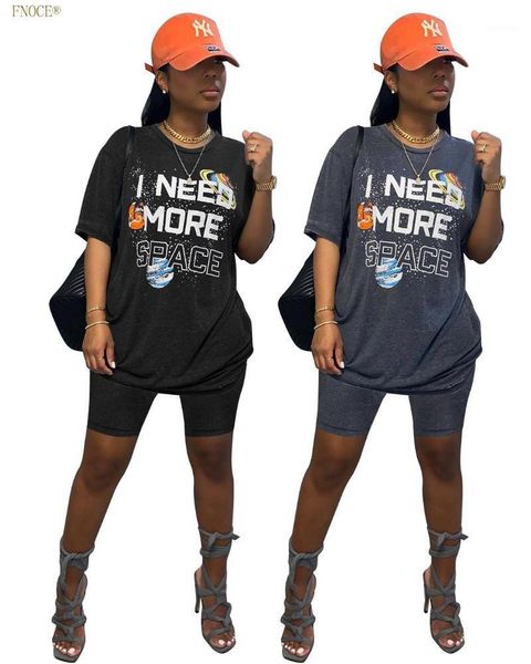 women's tracksuits fnoce summer style fashion casual loose letter printing short-sleeved shorts suit, Gray
women's tracksuits fnoce summer style fashion casual loose letter printing short-sleeved shorts suit, Gray