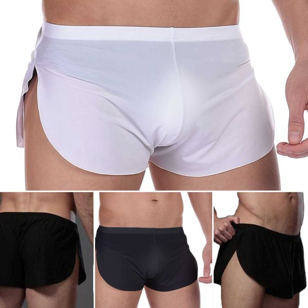 underpants men's underwear boxer shorts classic male pants round three-point home silky, Black;white
underpants men's underwear boxer shorts classic male pants round three-point home silky, Black;white