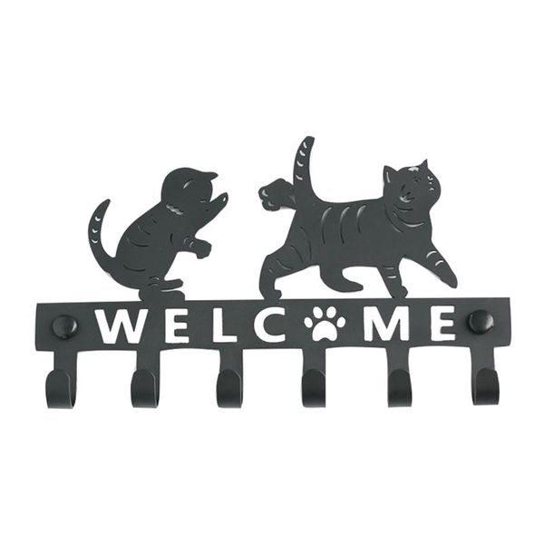 hooks & rails key holder for wall with 6 sweet cat decorative vintage beautiful metal hanger front door,kitchen,warehouse
hooks & rails key holder for wall with 6 sweet cat decorative vintage beautiful metal hanger front door,kitchen,warehouse