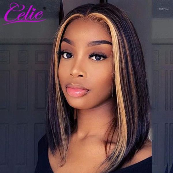celie highlight bob wig straight lace front wigs honey blonde human hair colored hair1, Black;brown
celie highlight bob wig straight lace front wigs honey blonde human hair colored hair1, Black;brown