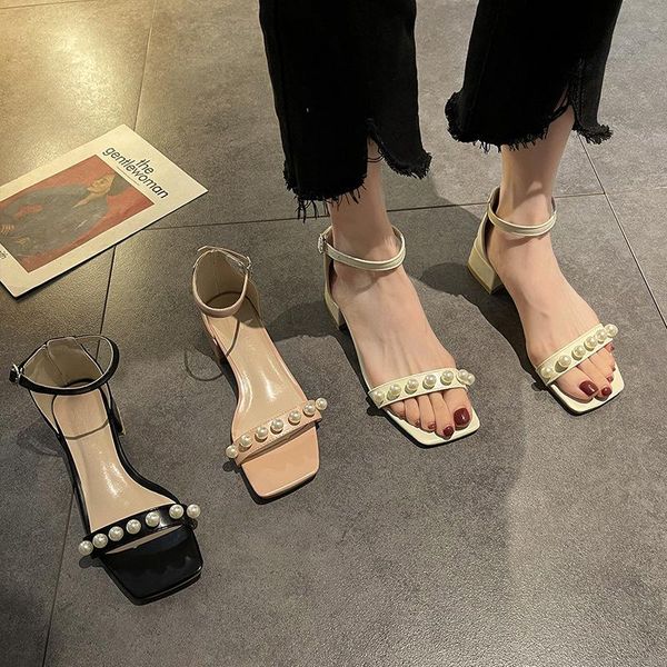 sandals 2021 low-heeled shoes with strap anti-skid med all-match suit female beige summer medium block fashion bl, Black
sandals 2021 low-heeled shoes with strap anti-skid med all-match suit female beige summer medium block fashion bl, Black