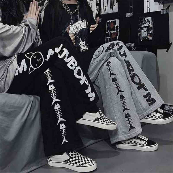 cool bone fish print pants girl harajuku autumn trousers female streetwear summer spring fashion gray gothic sweatpants women, Black;white
cool bone fish print pants girl harajuku autumn trousers female streetwear summer spring fashion gray gothic sweatpants women, Black;white