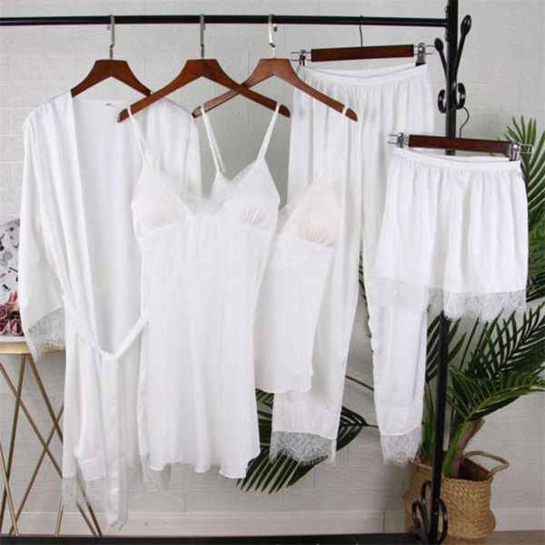 white bride bridesmaid wedding robe gown lace trim women night bathrobe kimono pajamas sets bath gown summer sleepwear 210928, Black;red
white bride bridesmaid wedding robe gown lace trim women night bathrobe kimono pajamas sets bath gown summer sleepwear 210928, Black;red