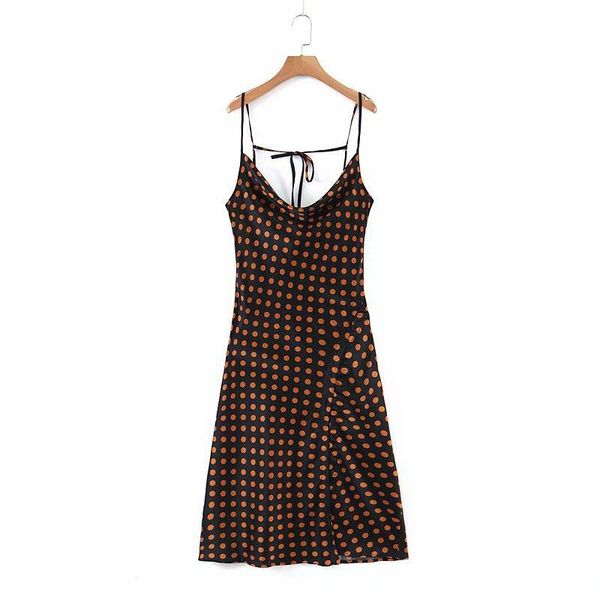 casual dresses summer lady trendy polka dots printed ankle-length sweety split backless dress women pretty slim suspender, Black;gray
casual dresses summer lady trendy polka dots printed ankle-length sweety split backless dress women pretty slim suspender, Black;gray