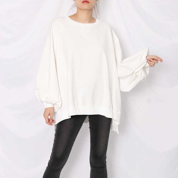 fashion fleece hoodies korean brand 2021 autumn casual round neck lantern sleeve cape hem irregular solid color women's sweater, Black
fashion fleece hoodies korean brand 2021 autumn casual round neck lantern sleeve cape hem irregular solid color women's sweater, Black