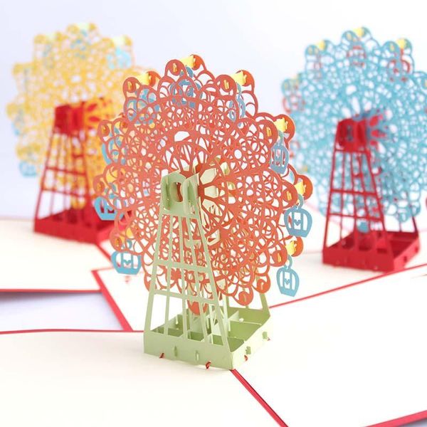 greeting cards 1pcs ferris wheel handmade up wedding baby birthday party pink 3d gift family supplies
greeting cards 1pcs ferris wheel handmade up wedding baby birthday party pink 3d gift family supplies