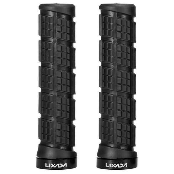 bike handlebars &components lixada 2pcs handlebar grips anti-skid lock-on cycling mtb road end mountain bicycle
