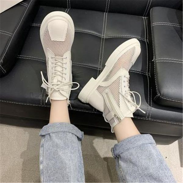 mesh short boots women summer net yarn breathable motorcycle hollow out lace up cool shoes black white eu 35-40
mesh short boots women summer net yarn breathable motorcycle hollow out lace up cool shoes black white eu 35-40
