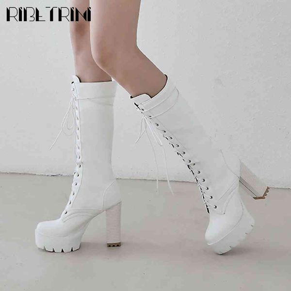 boots female high heels punk thick sole shoes fashion platform mid calf women arrivals designer boots, Black
boots female high heels punk thick sole shoes fashion platform mid calf women arrivals designer boots, Black
