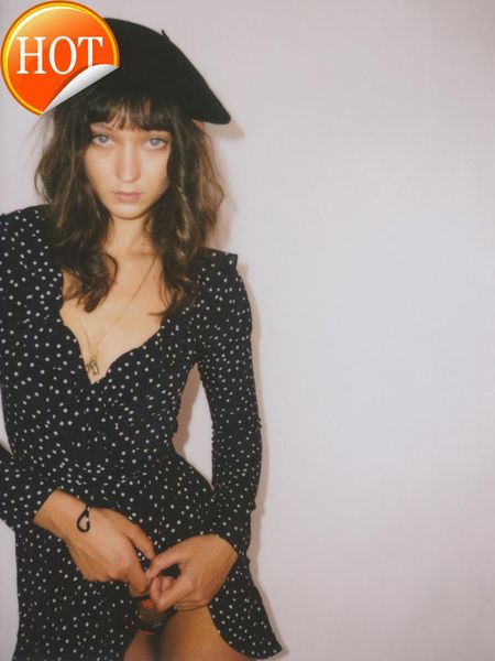 custom spring blogger recommends lace up ruffle long sleeve v-neck star flower chiffon dress casual dresses, Black;gray
custom spring blogger recommends lace up ruffle long sleeve v-neck star flower chiffon dress casual dresses, Black;gray