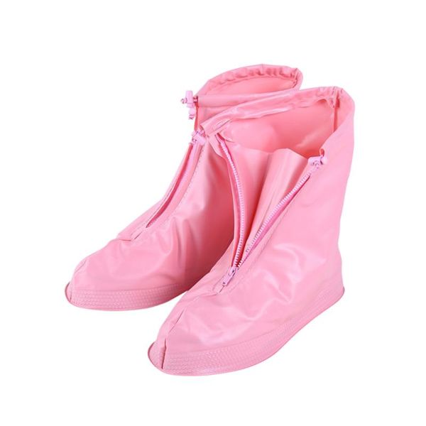 reusable wear resistant zippered non-slip pvc rainproof shoe covers for children (pink, size) disposable
reusable wear resistant zippered non-slip pvc rainproof shoe covers for children (pink, size) disposable