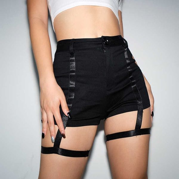shorts black slim summer women casual shorts hollow out bandage punk rock high waist worn-out hole shorts lady 210625, White;black
shorts black slim summer women casual shorts hollow out bandage punk rock high waist worn-out hole shorts lady 210625, White;black