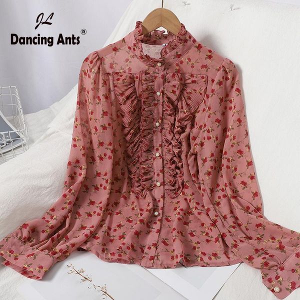 blouse women korean fashion clothing floral print shirts female loose long sleeve sweet fall or spring drop women's blouses &, White
blouse women korean fashion clothing floral print shirts female loose long sleeve sweet fall or spring drop women's blouses &, White