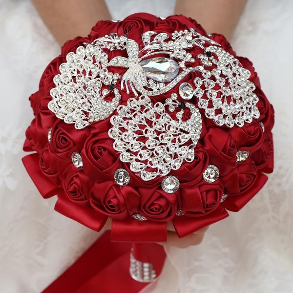 wedding flowers artificial satin rose bridal diamond bouquets crystal peacock butterfly jewelry bride bridesmaid holding
wedding flowers artificial satin rose bridal diamond bouquets crystal peacock butterfly jewelry bride bridesmaid holding