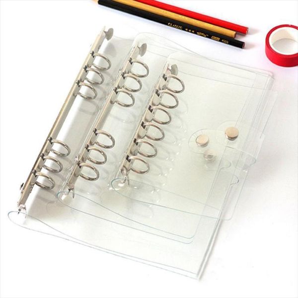 notepads 3pcs 6-hole transparent loose-leaf shells portable handbook paper files folders for a5 a6 a7, Purple;pink
notepads 3pcs 6-hole transparent loose-leaf shells portable handbook paper files folders for a5 a6 a7, Purple;pink