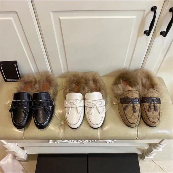 woman slippers real leather fur flat for women fashion shoes zapatos de mujer 2021 butterfly knot round toe brand shoe, Black
woman slippers real leather fur flat for women fashion shoes zapatos de mujer 2021 butterfly knot round toe brand shoe, Black