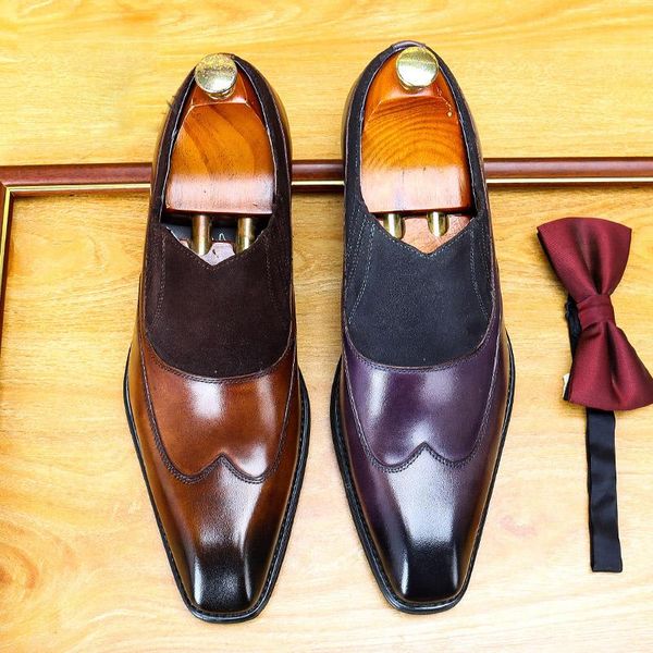 dress shoes handmade square toe genuine leather with nubuck oxfords for men luxury suit formal wedding party fo a188, Black
dress shoes handmade square toe genuine leather with nubuck oxfords for men luxury suit formal wedding party fo a188, Black