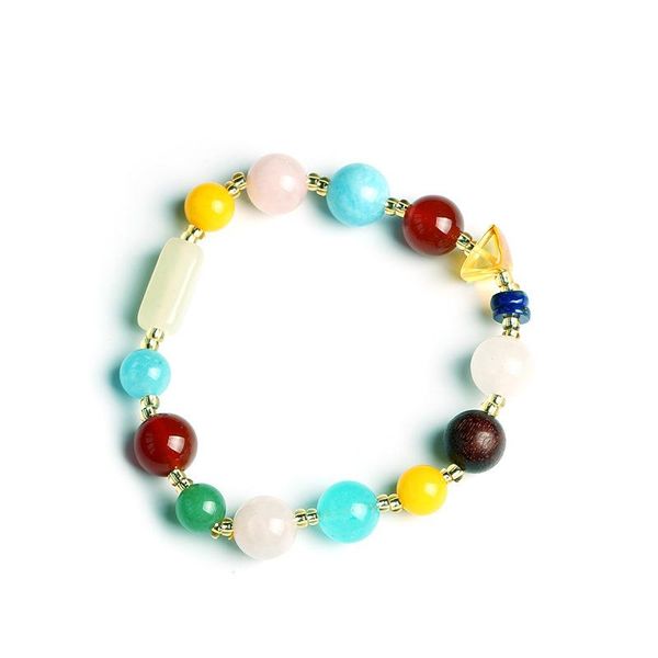 beaded, strands natural agate multi-treasure bracelet women's tianhe stone aquamarine beeswax lapis lazuli jewelry, Black
beaded, strands natural agate multi-treasure bracelet women's tianhe stone aquamarine beeswax lapis lazuli jewelry, Black