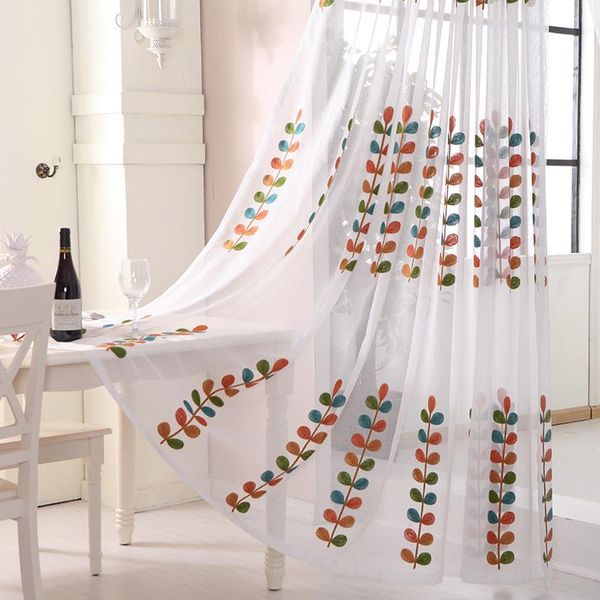 embroidered voile curtains leaves tulle window curtain cortinas rideau pour salon para cortina for living room & drapes
embroidered voile curtains leaves tulle window curtain cortinas rideau pour salon para cortina for living room & drapes